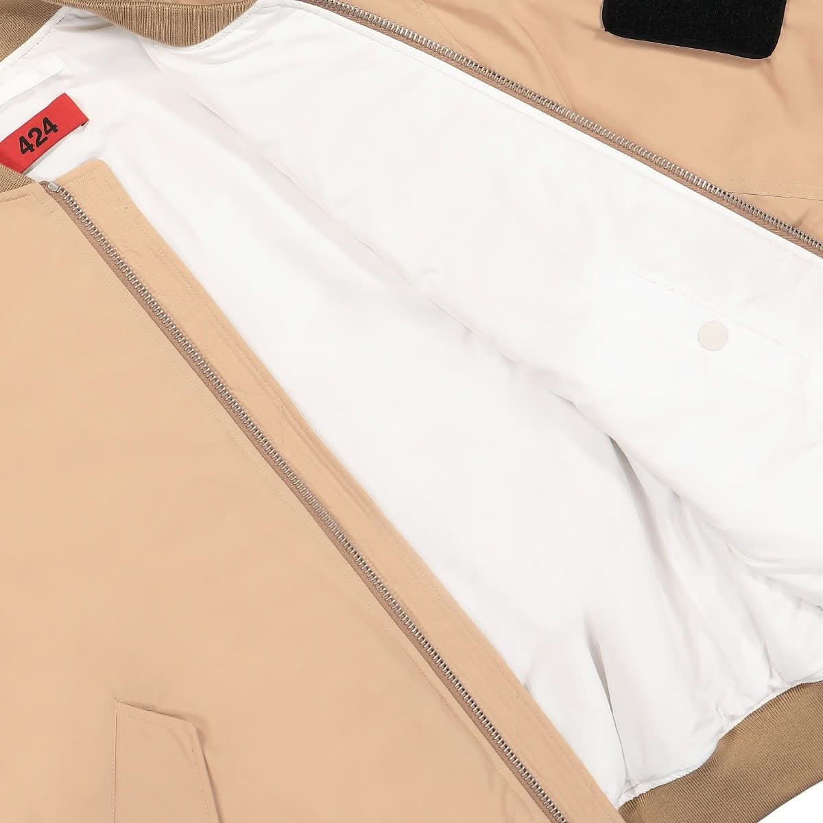 424 Bomber Jacket Brown Detail view 5 | Gate