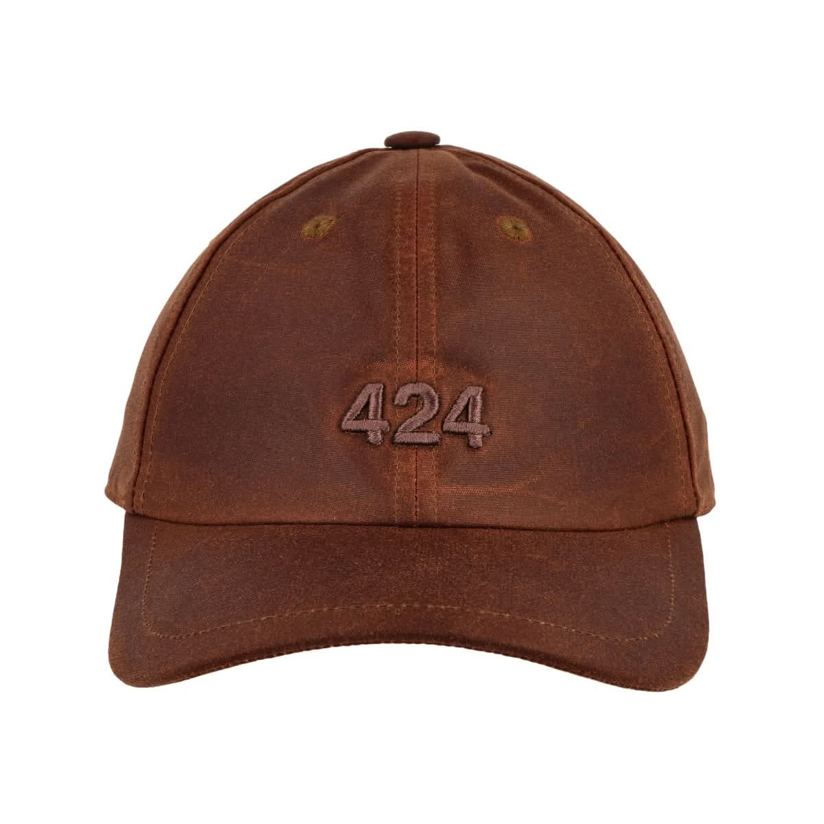 424 Cotton Twill Hat Red Detail view 4 | Gate