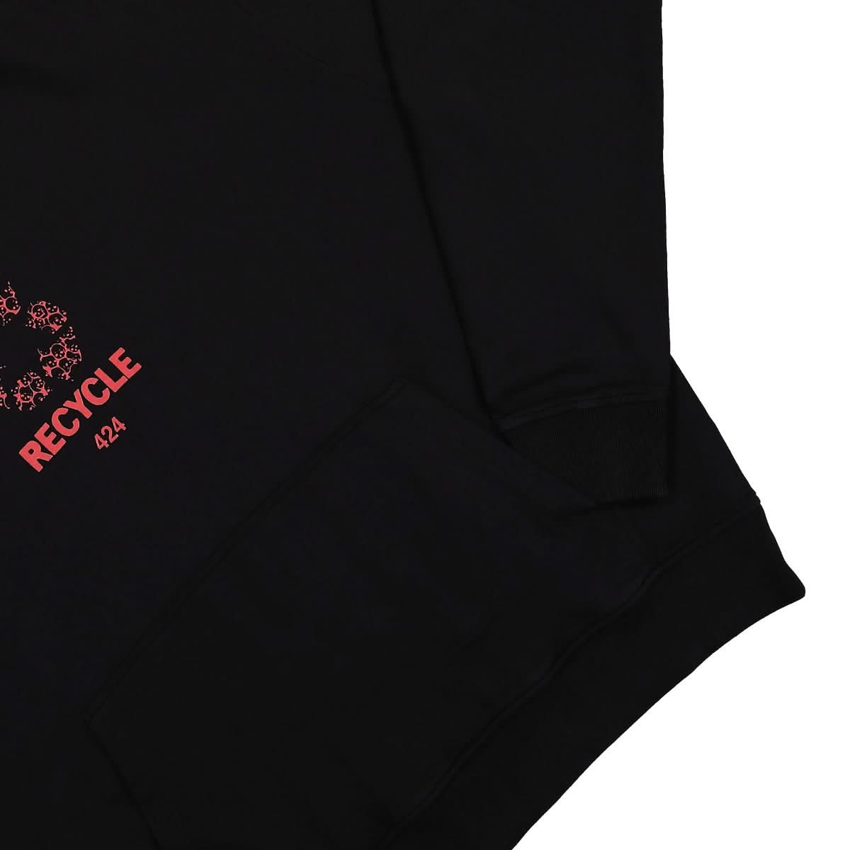 424 Printed Hoodie Oversize Black,Red Detail view 4 | Gate