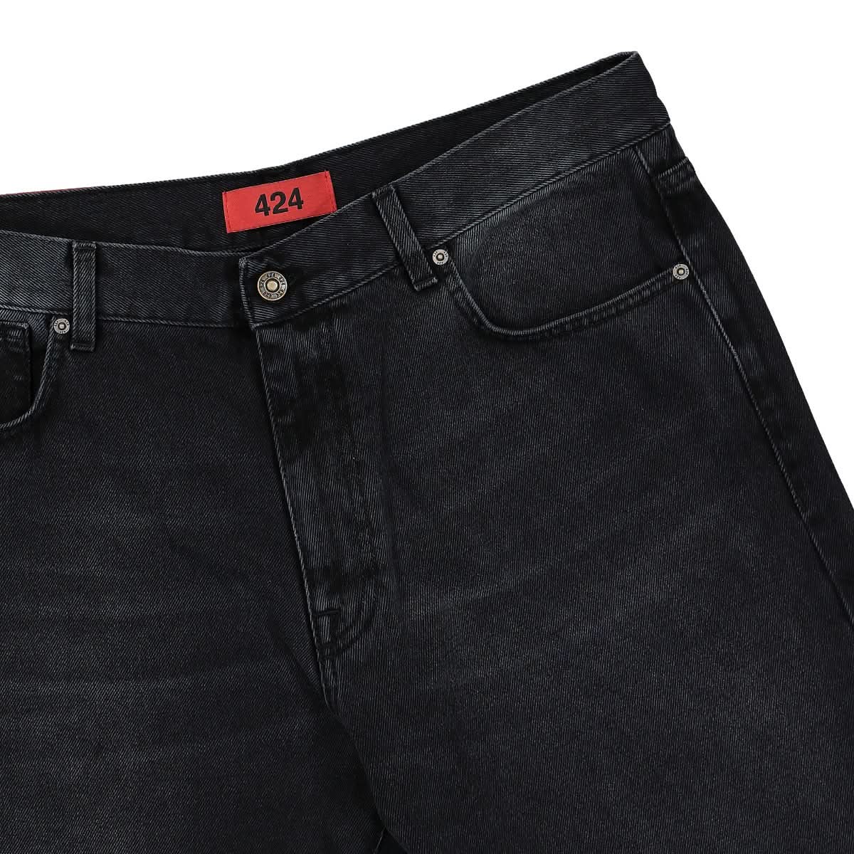 424 Baggy Trousers Black Detail view 4 | Gate