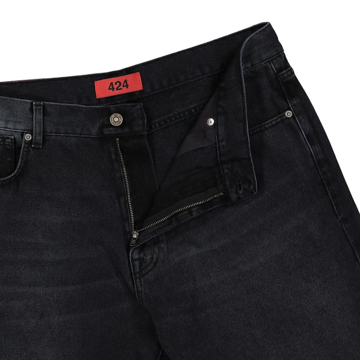 424 Baggy Trousers Black Detail view 5 | Gate