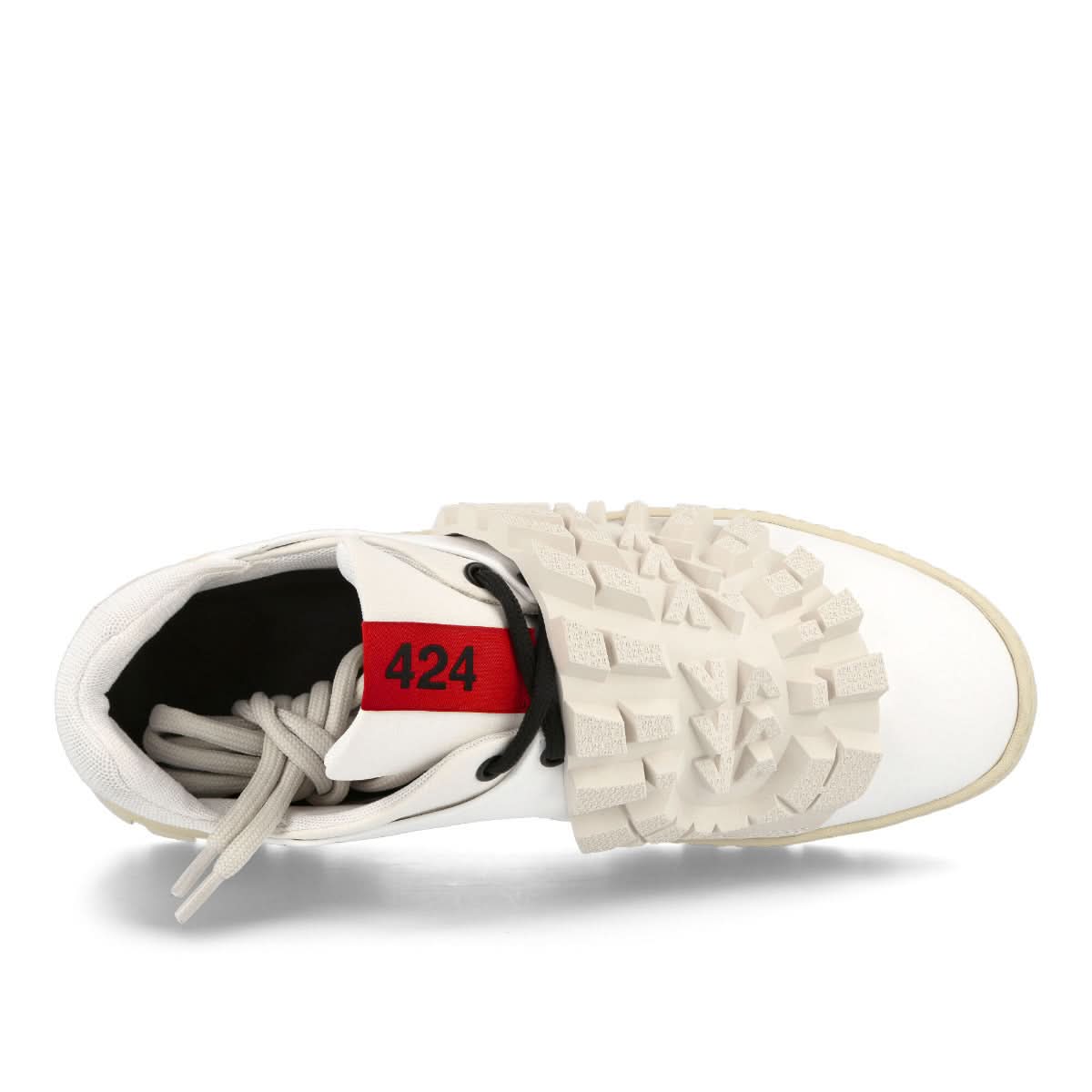 424 Car Shoes Beige,White Lace Ups Detail view 5 | Gate