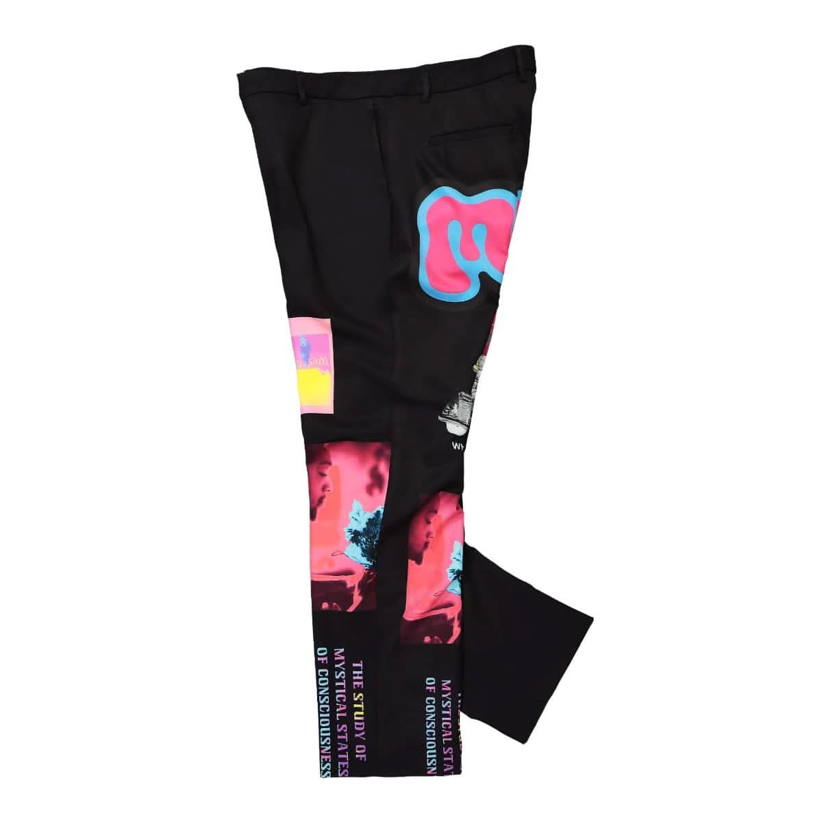 MSFTSrep Printed Trousers Black,Multicolor Detail view 3 | Gate