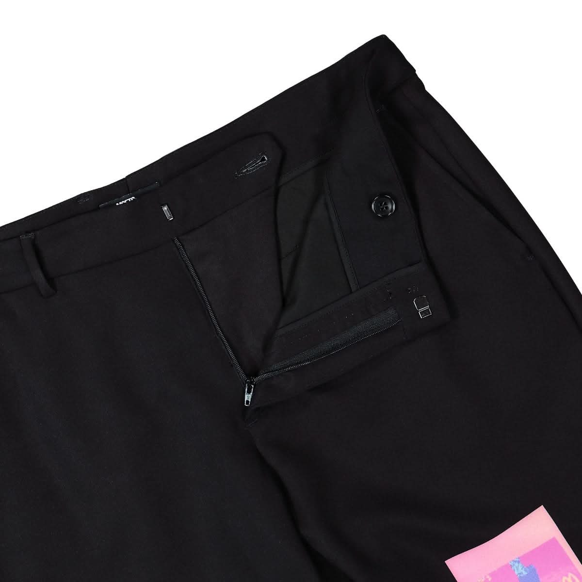 MSFTSrep Printed Trousers Black,Multicolor Detail view 4 | Gate