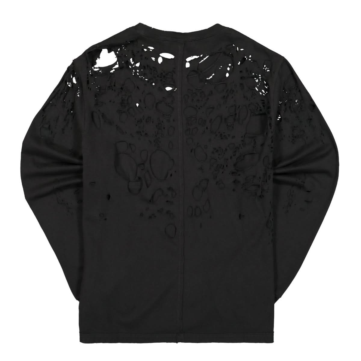 Eckhaus Latta Lapped Longsleeve Shirt Black Detail view 2 | Gate