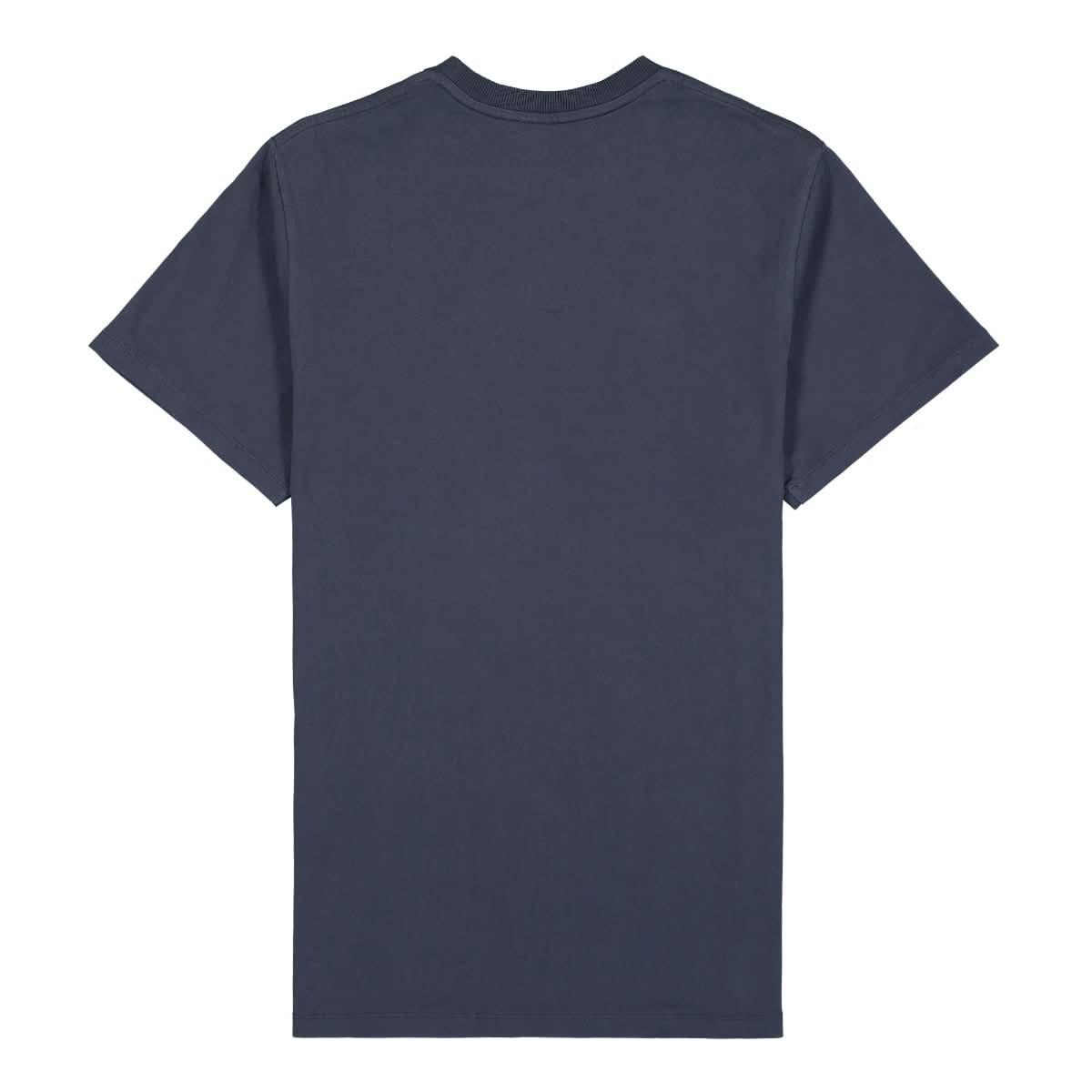 424 Alias Red Logo T-Shirt Blue Detail view 2 | Gate