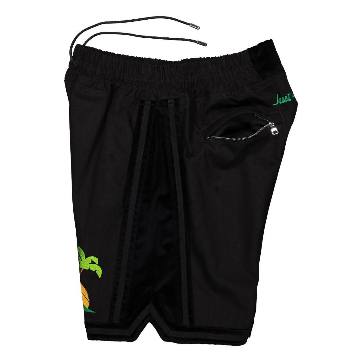 Just Don Cotton Twill Short Black Detail view 3 | Gate