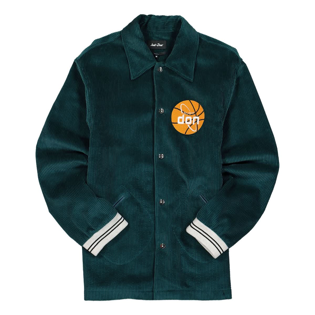 Just Don Plain Corduroy Jacket Green Detail view 1 | Gate