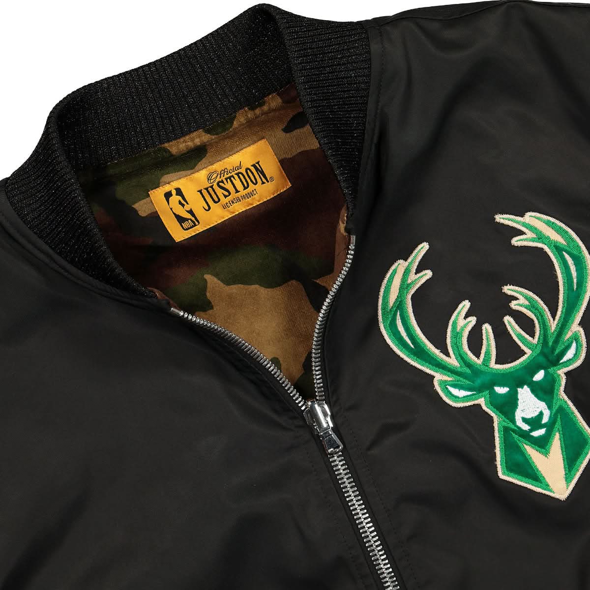 Just Don Memory Taffetas Jacket Black Detail view 3 | Gate