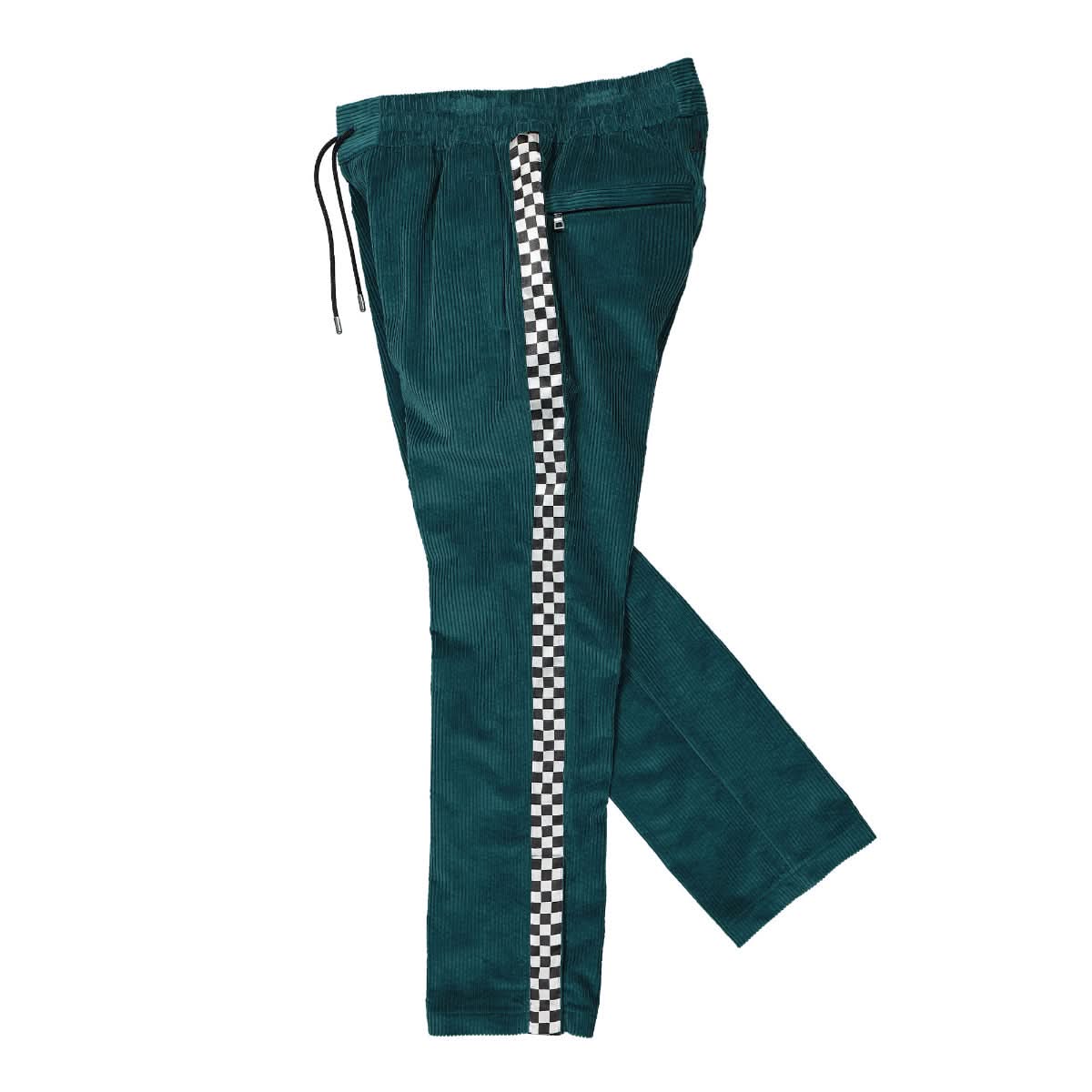 Just Don Plain Corduroy Pants Green Detail view 3 | Gate