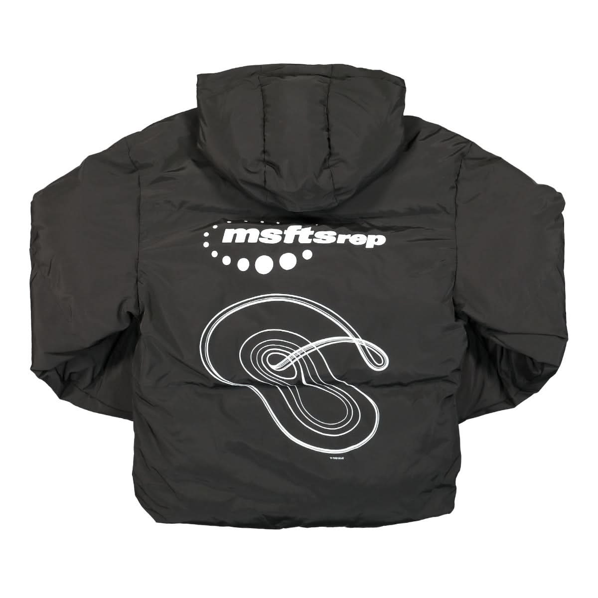 MSFTSrep Astroquiggle Anorak Puffer Jacket Black Detail view 2 | Gate
