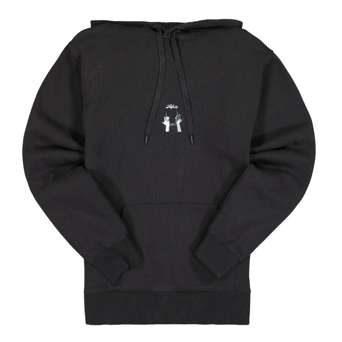 MSFTSrep Middlefingers Hoodie Black Detail view 1 | Gate