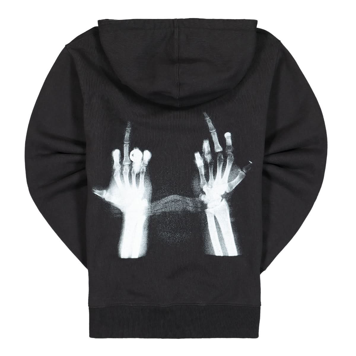 MSFTSrep Middlefingers Hoodie Black Detail view 2 | Gate