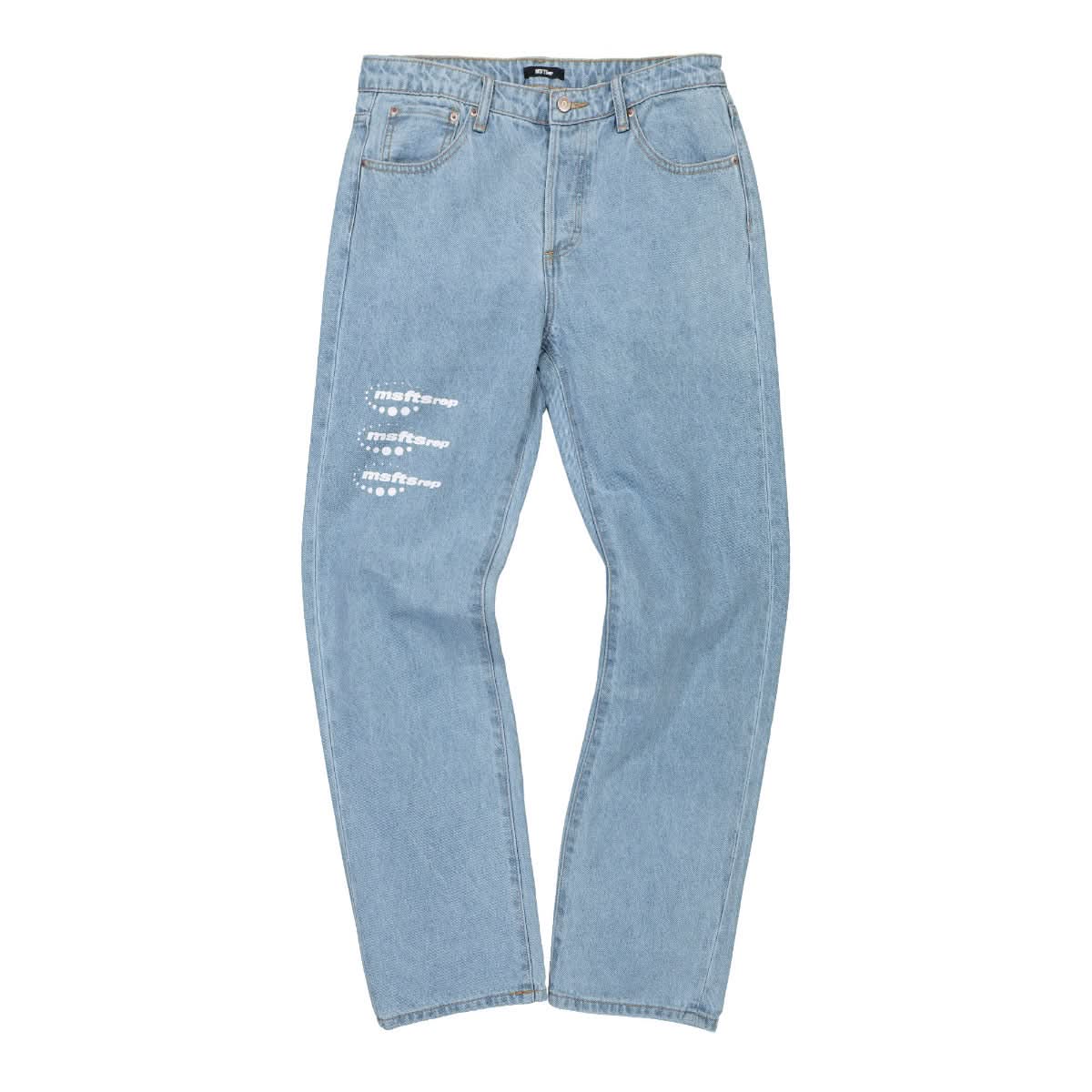 MSFTSrep Logo Jeans Blue Detail view 1 | Gate