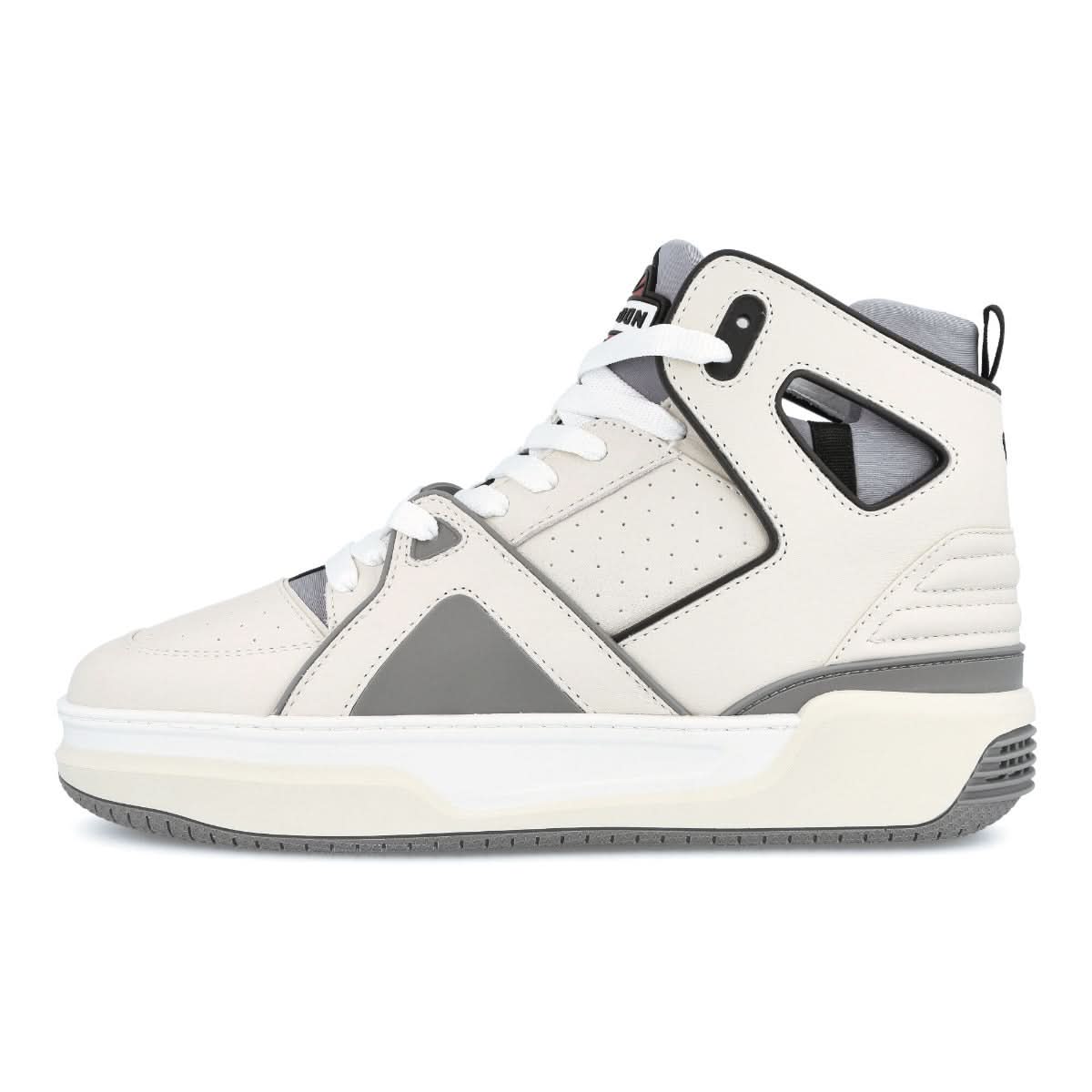 Just Don Basketball Courtside Hi Grey,White Sneaker Detail view 1 | Gate