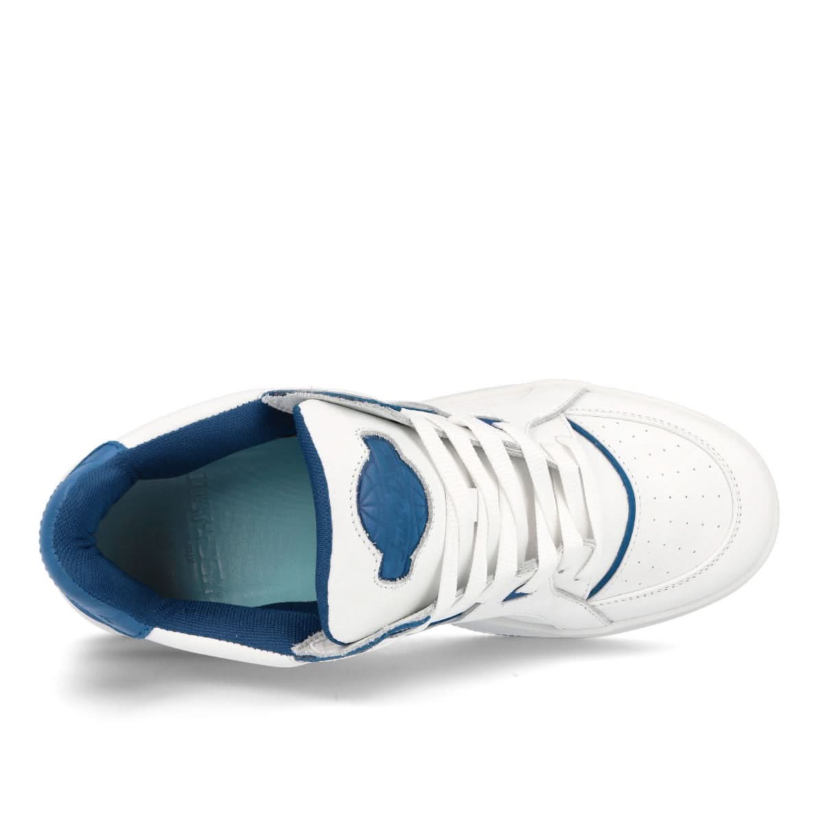 Just Don Luxury Courtside Low White,Blue Sneaker Detail view 2 | Gate