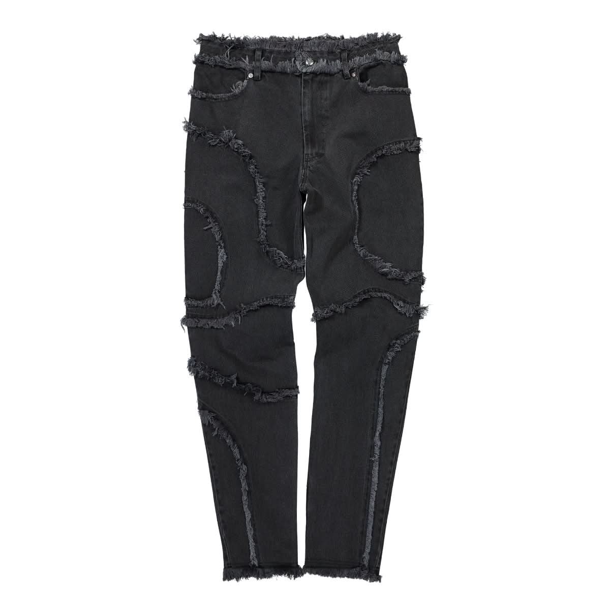 Eckhaus Latta Shredded El Jean Black Detail view 1 | Gate