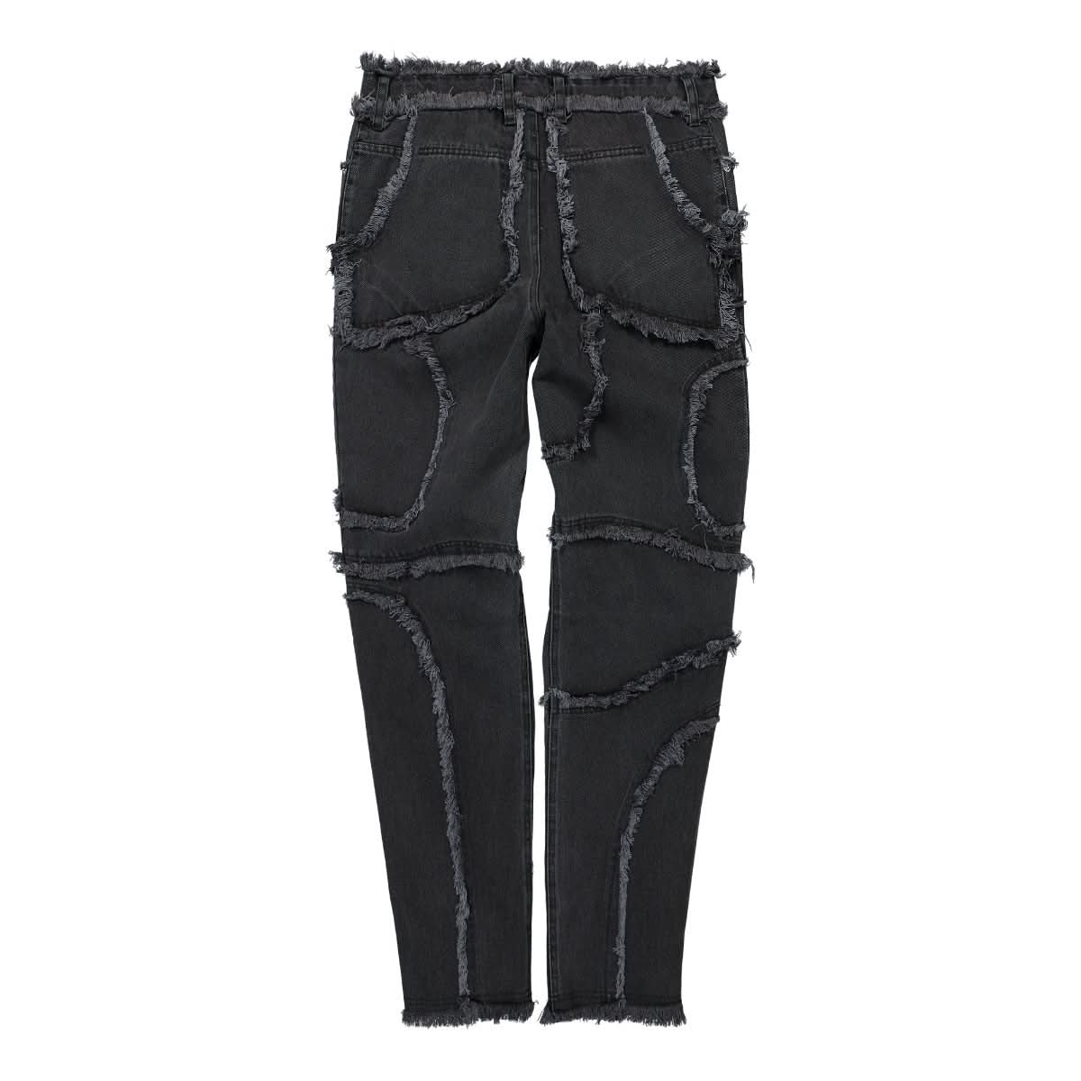 Eckhaus Latta Shredded El Jean Black Detail view 2 | Gate