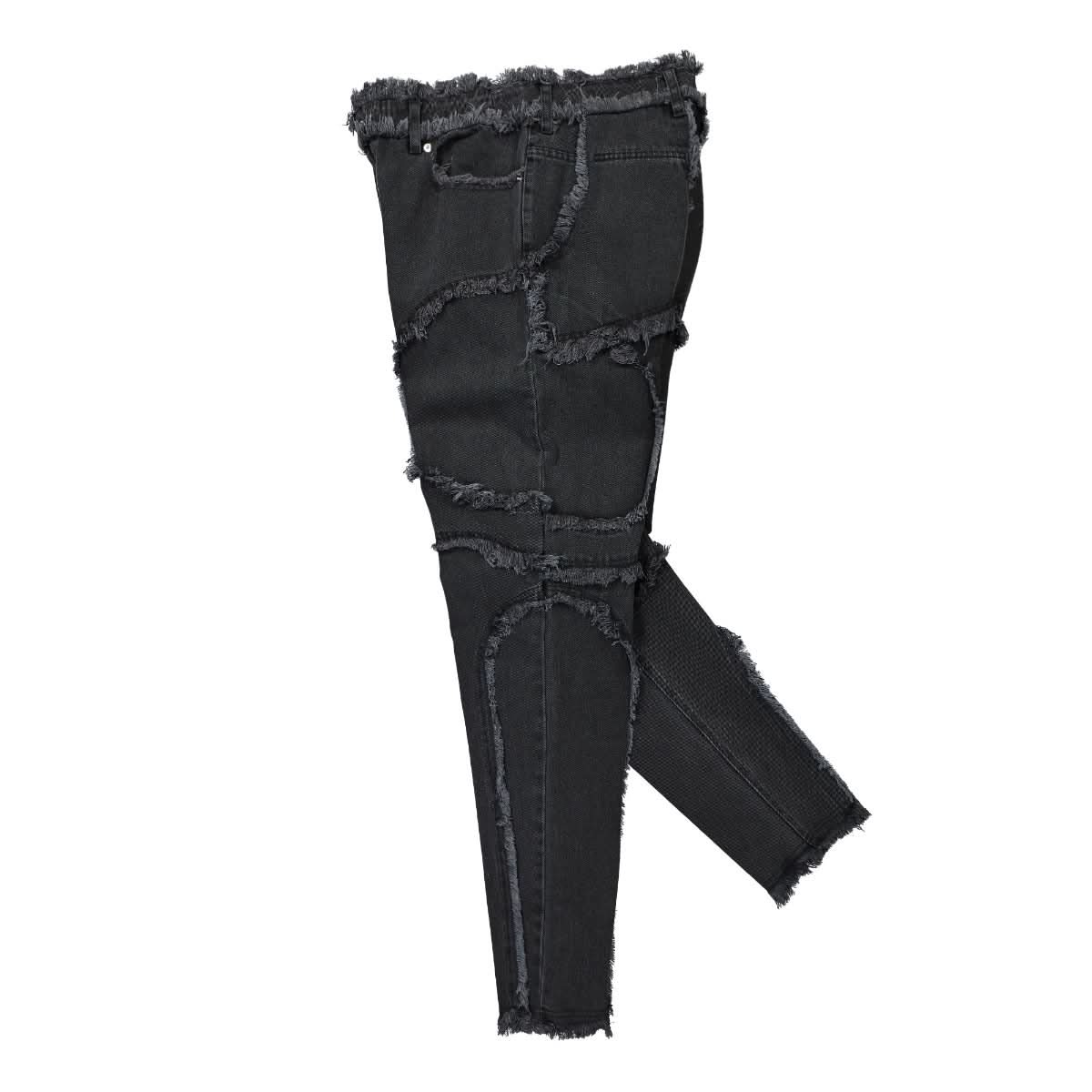 Eckhaus Latta Shredded El Jean Black Detail view 3 | Gate