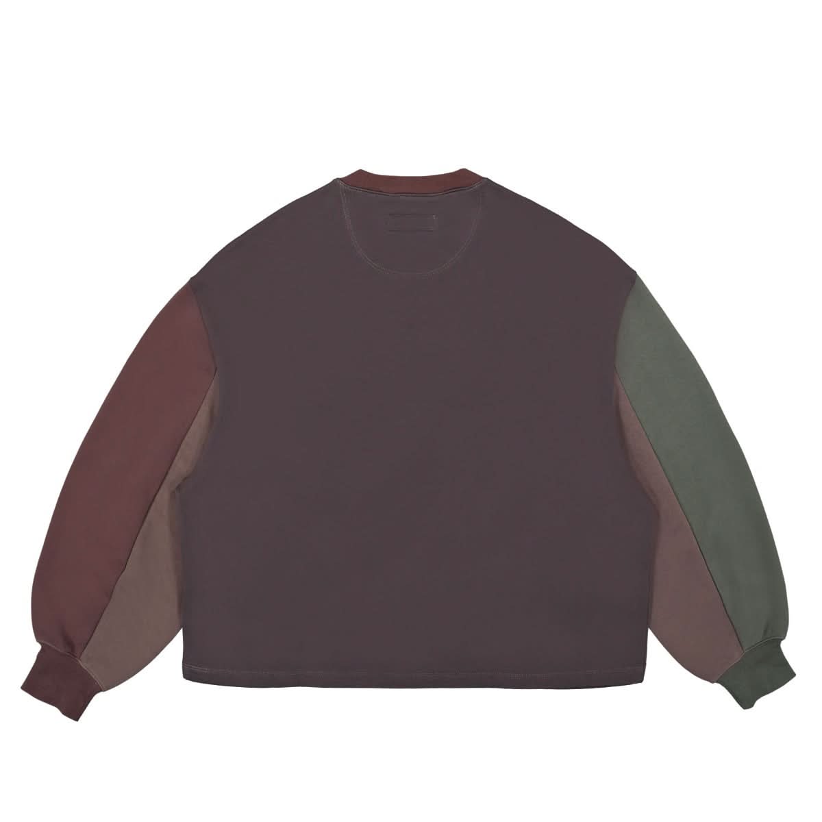 Eckhaus Latta Cropped Sweatshirt Brown,Green Detail view 2 | Gate