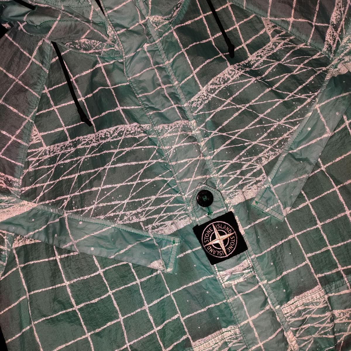 Stone Island Parka Blue,Green Detail view 5 | Gate