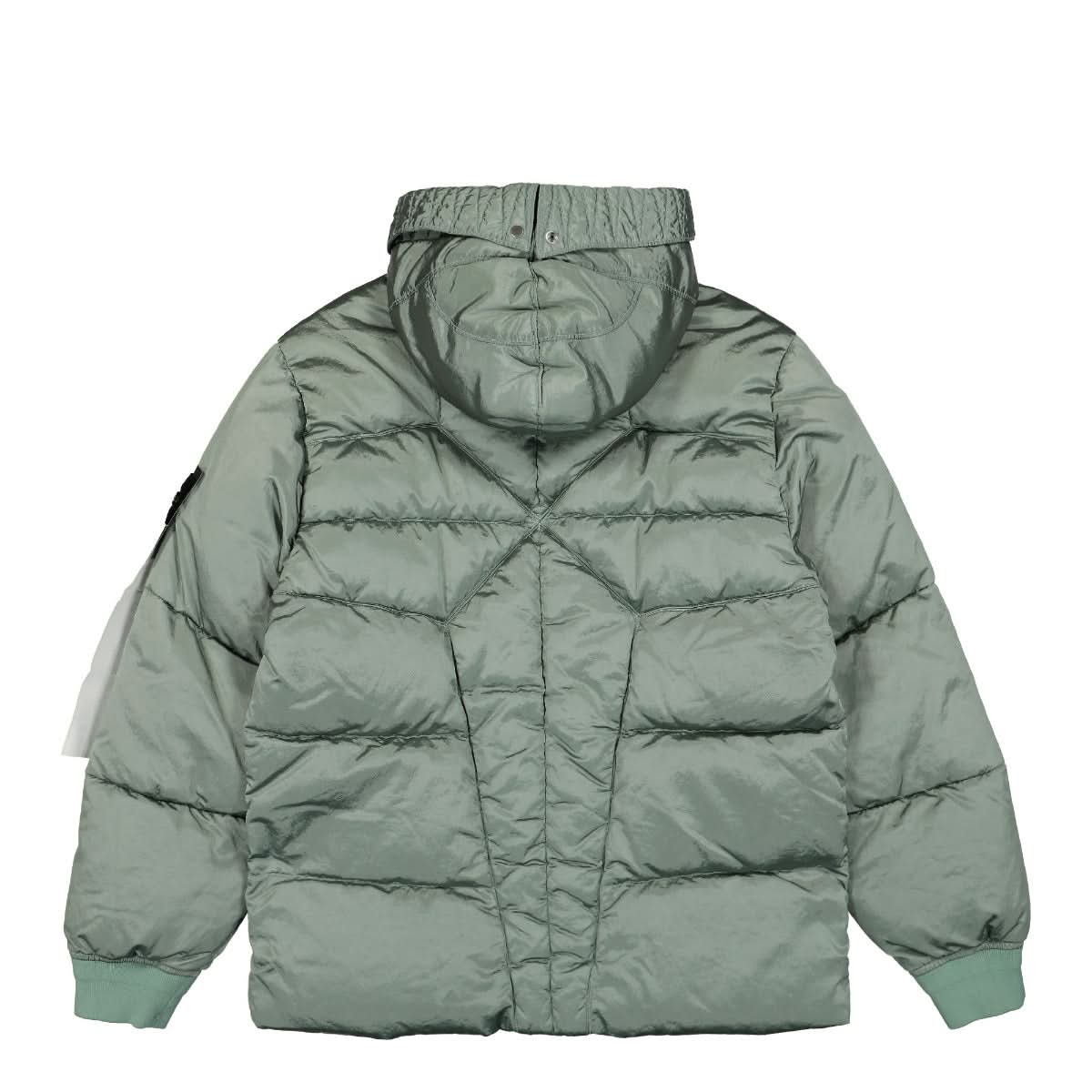 Stone Island Real Down Jacket Olive Detail view 2 | Gate