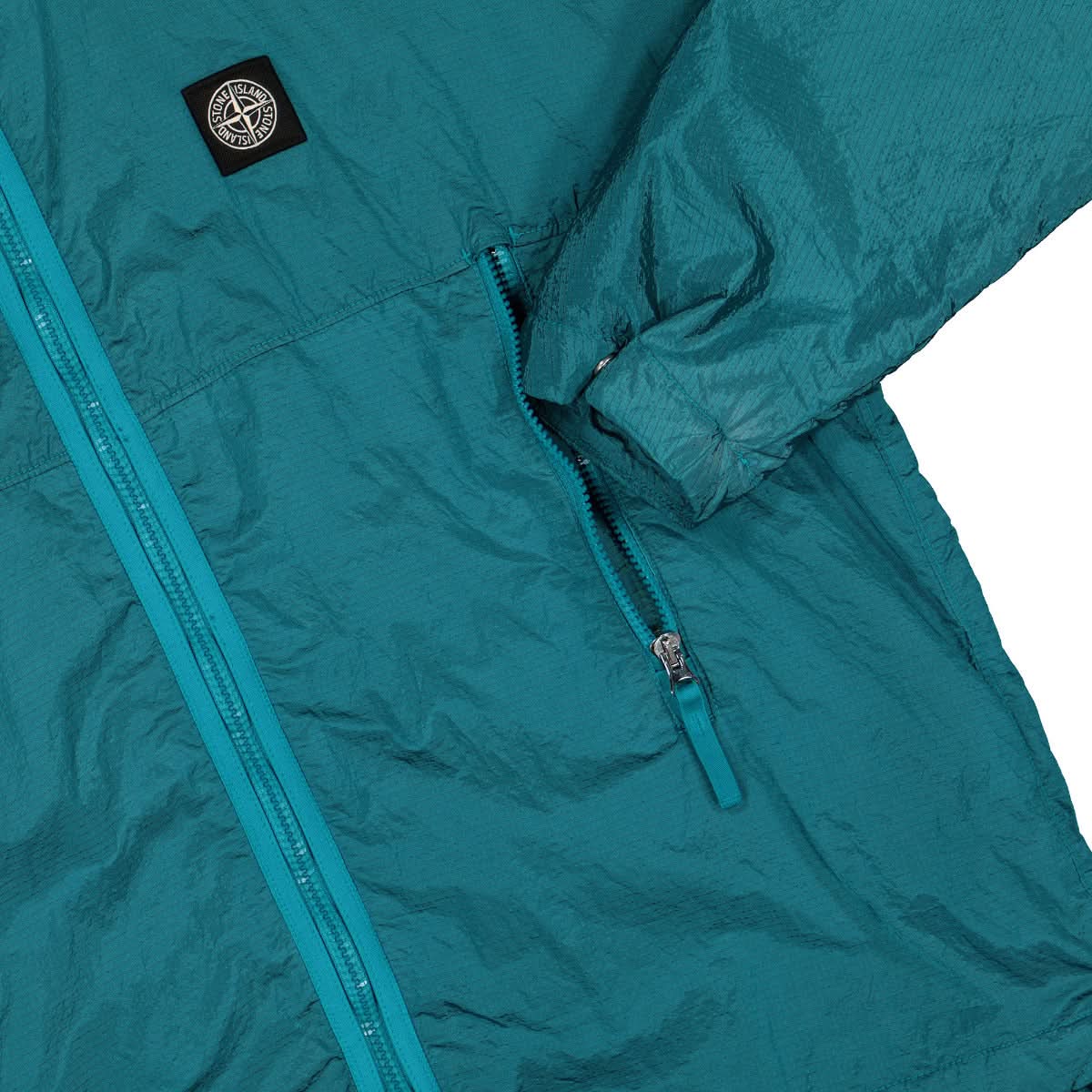 Stone Island Jacket Turquoise Detail view 4 | Gate