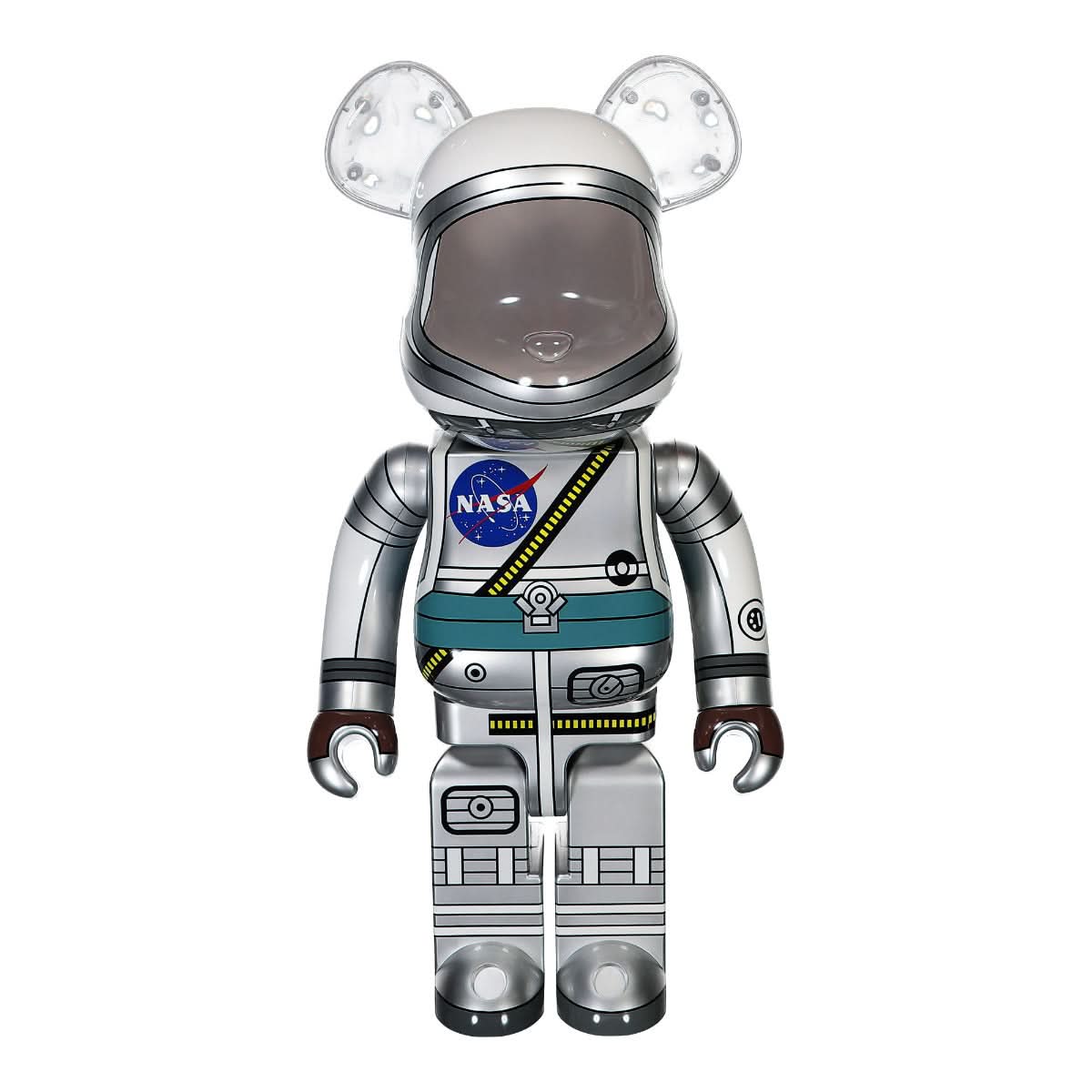 Medicom Be@rbrick Project Mercury Astronaut 1000% Multicolor Detail view 1 | Gate