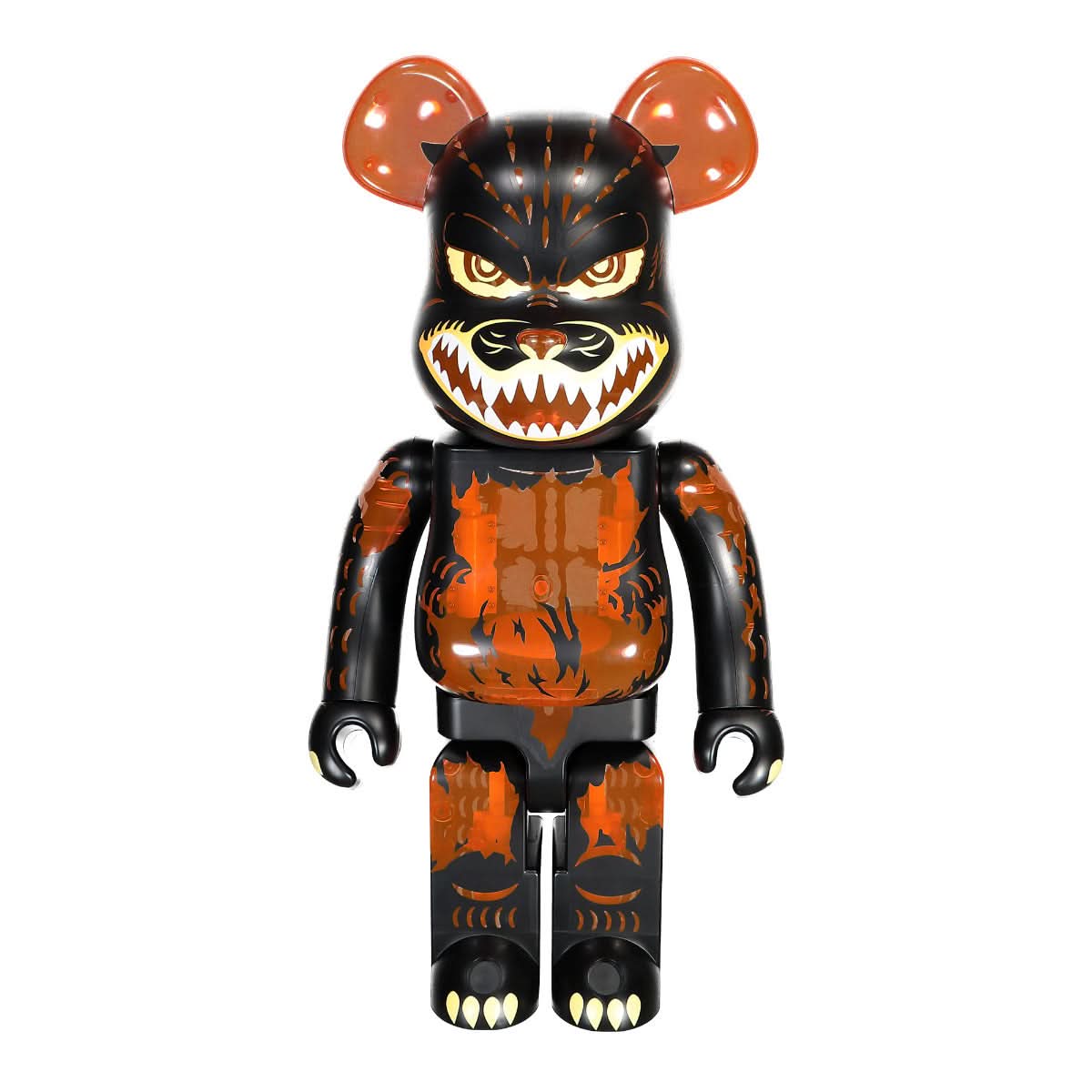 Medicom Be@rbrick Godzilla Meltdown: Clear Orange Version 1000% Multicolor Detail view 1 | Gate