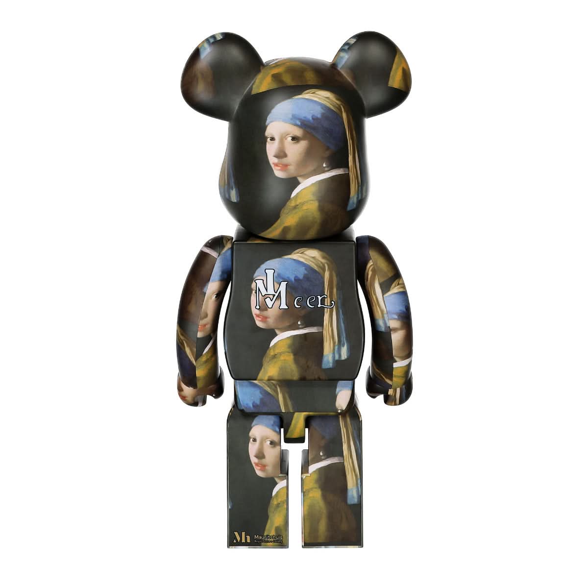 Medicom Be@rbrick Girl with a Pearl Earring 1000% Multicolor Detail view 2 | Gate