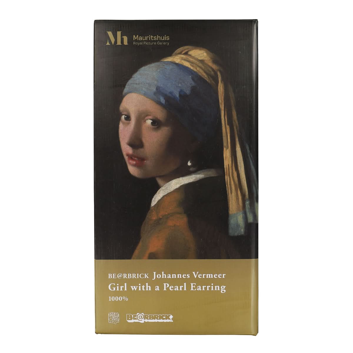 Medicom Be@rbrick Girl with a Pearl Earring 1000% Multicolor Detail view 3 | Gate