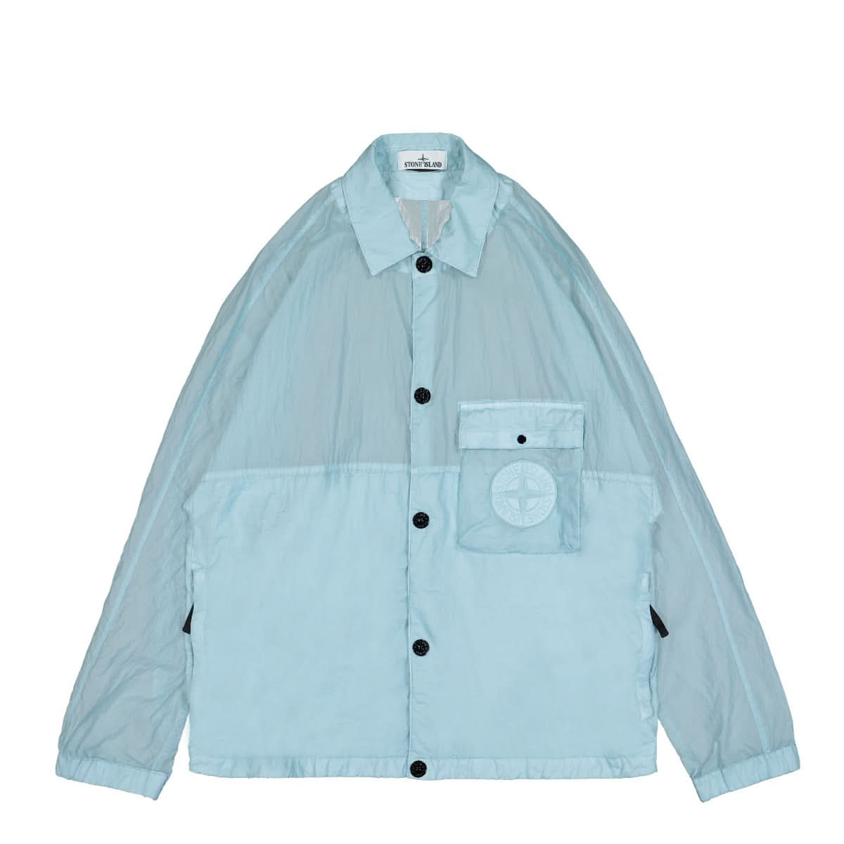 Stone Island Overshirt Blue Detail view 1 | Gate