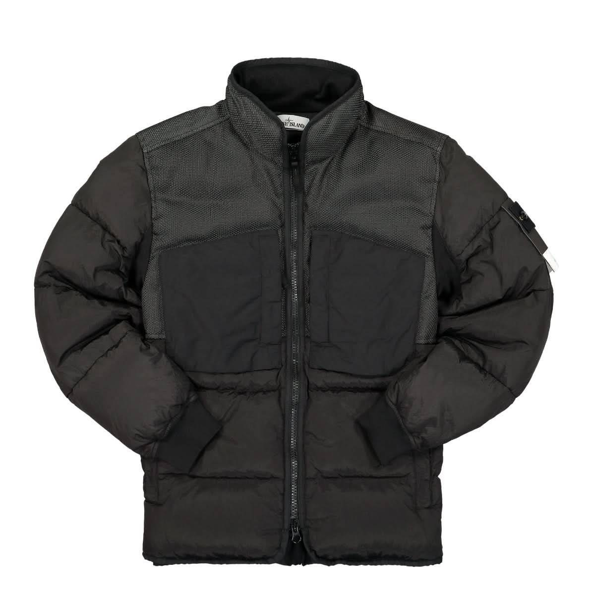 Stone Island Real Down Jacket Black Detail view 1 | Gate