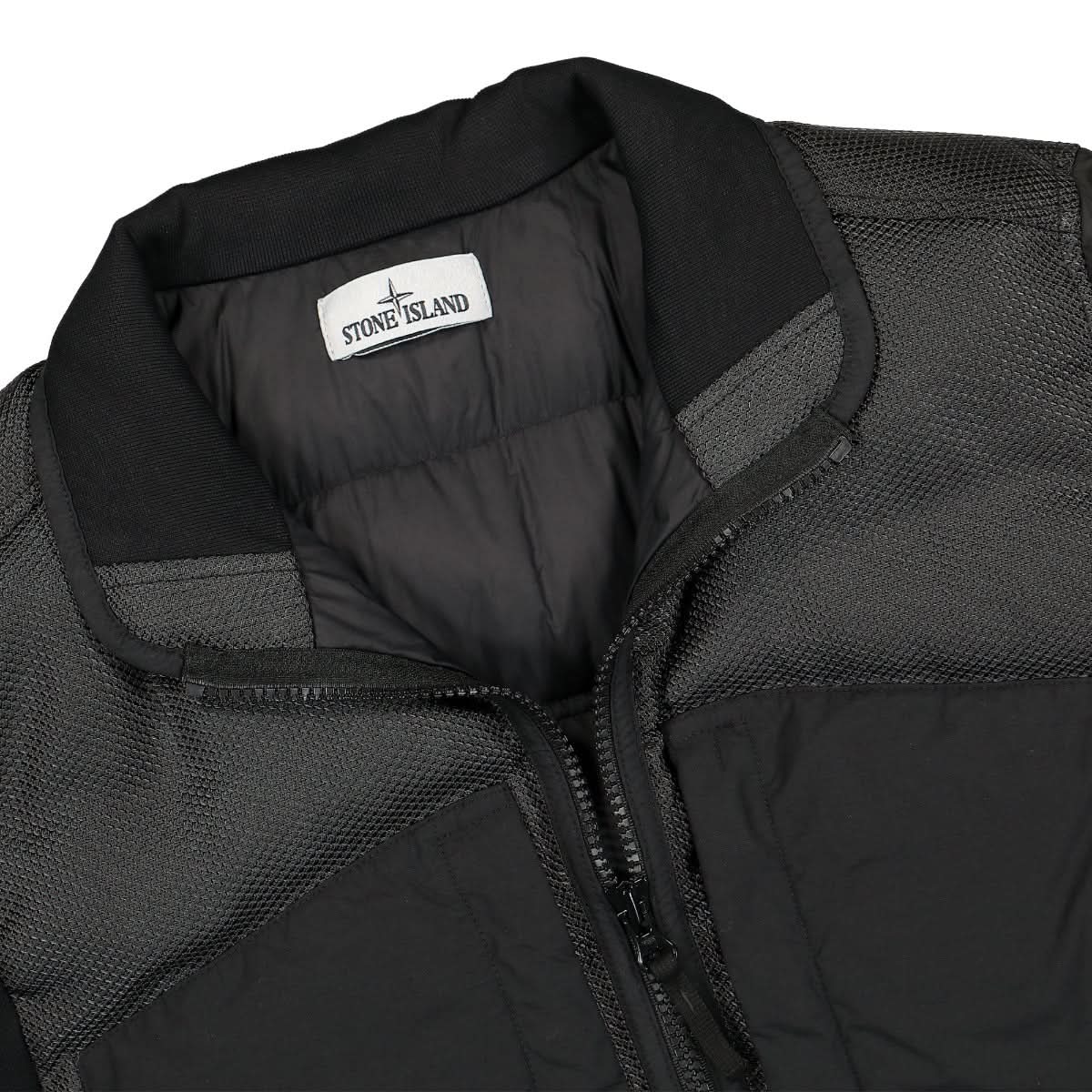 Stone Island Real Down Jacket Black Detail view 3 | Gate