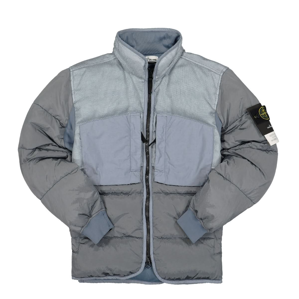 Stone Island Real Down Jacket Grey Detail view 1 | Gate