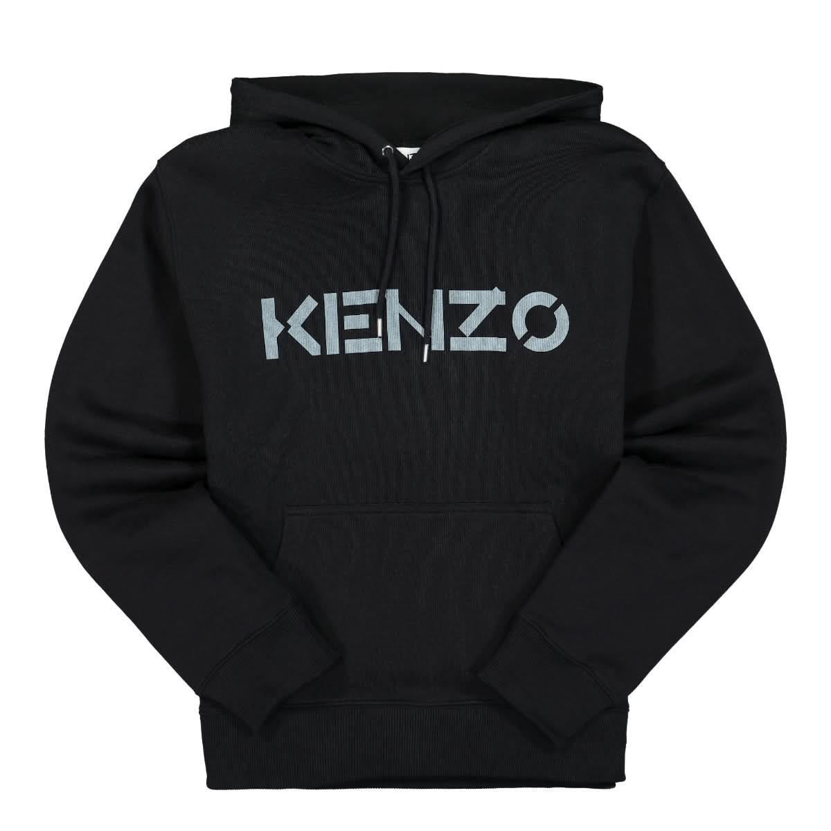 KENZO Logo Classic Hoodie Black Detail view 1 | Gate
