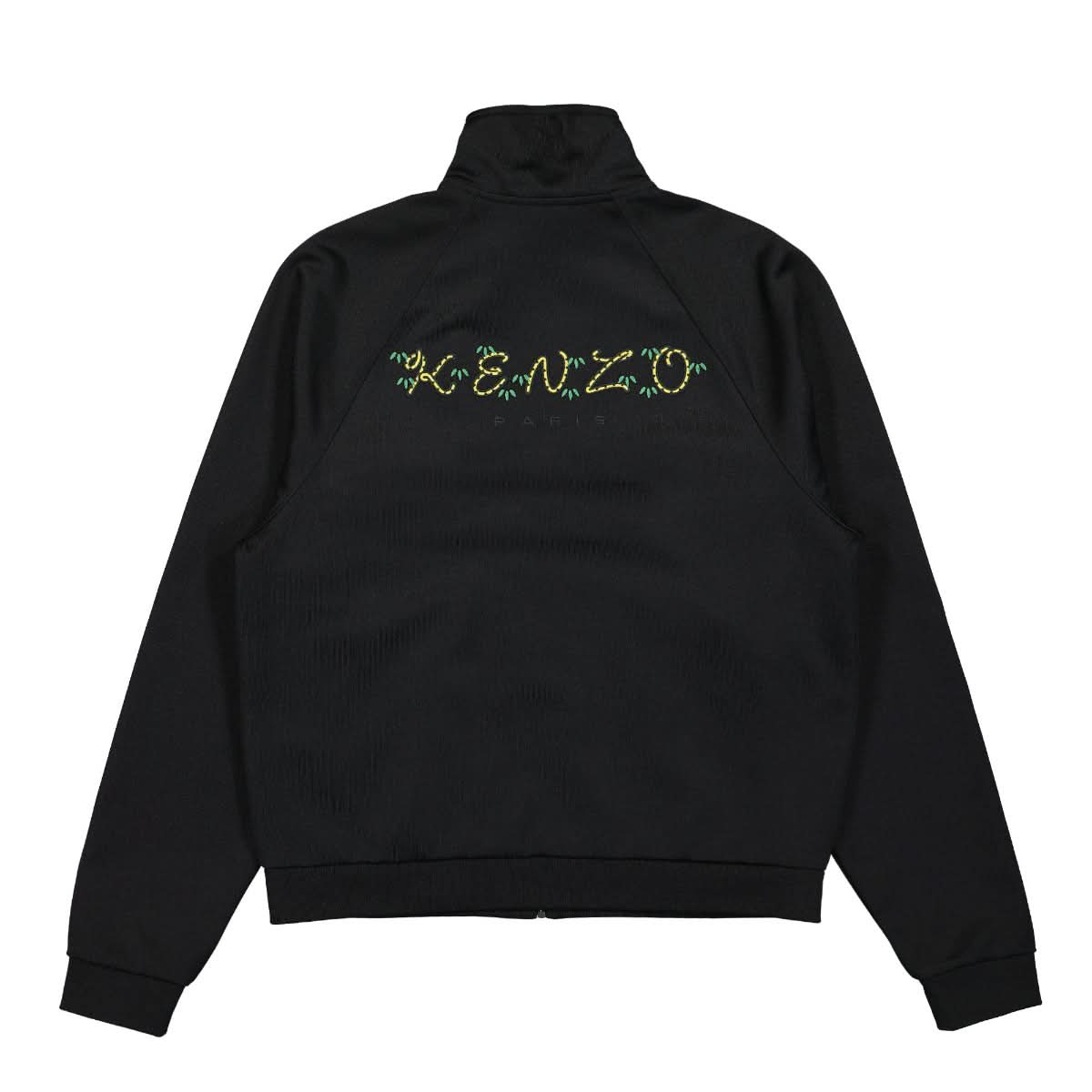 KENZO Crest Logo Regular Zip Jacket Black Detail view 2 | Gate