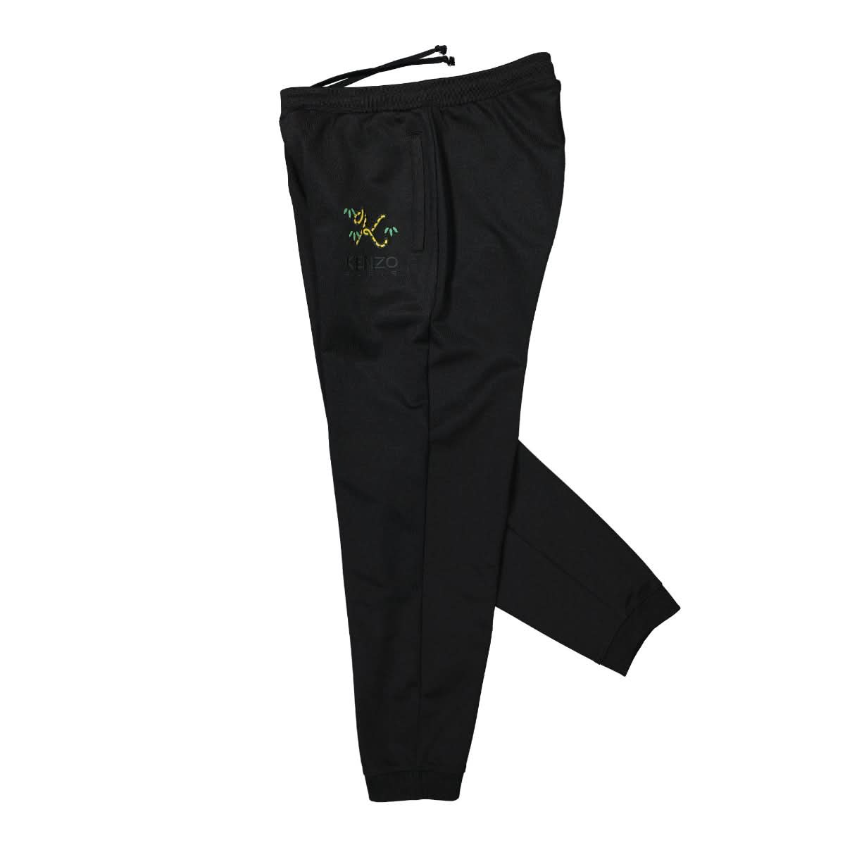 KENZO Crest Logo Regular Track Pant Black Detail view 3 | Gate