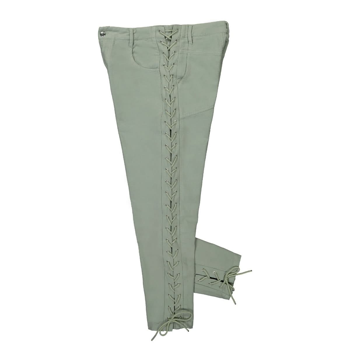 Eckhaus Latta Laced Pant Green Detail view 3 | Gate