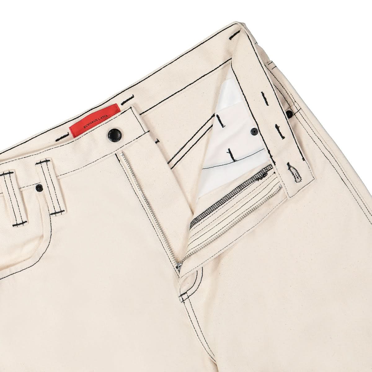 Eckhaus Latta Baggy Jean Redux Beige Detail view 5 | Gate