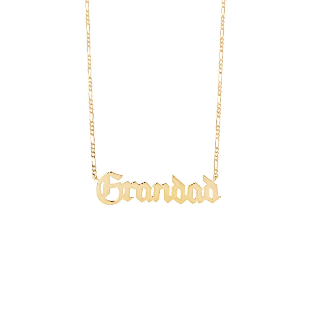 Maria Black Grandad Necklace Gold Detail view 2 | Gate