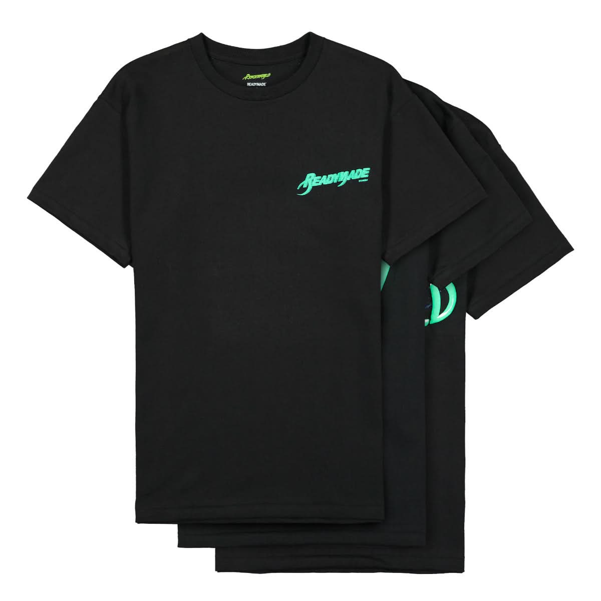 READYMADE 3-Pack T-Shirts Black Detail view 1 | Gate