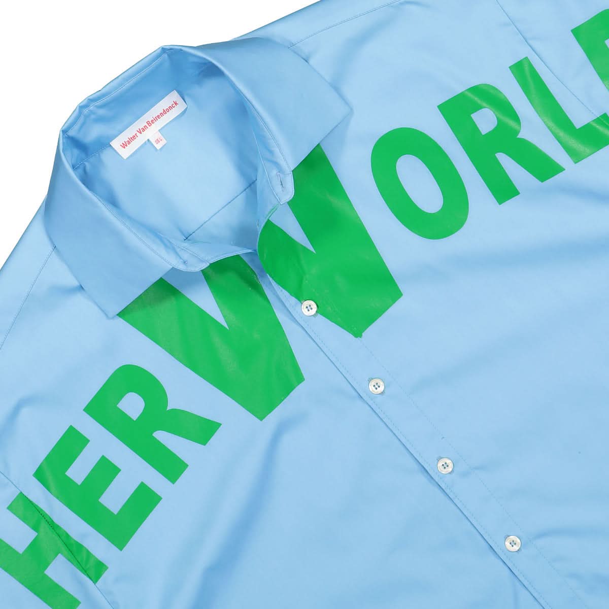 Walter Van Beirendonck Star Shirt Oversized OTHERWORLDLY Blue Detail view 3 | Gate