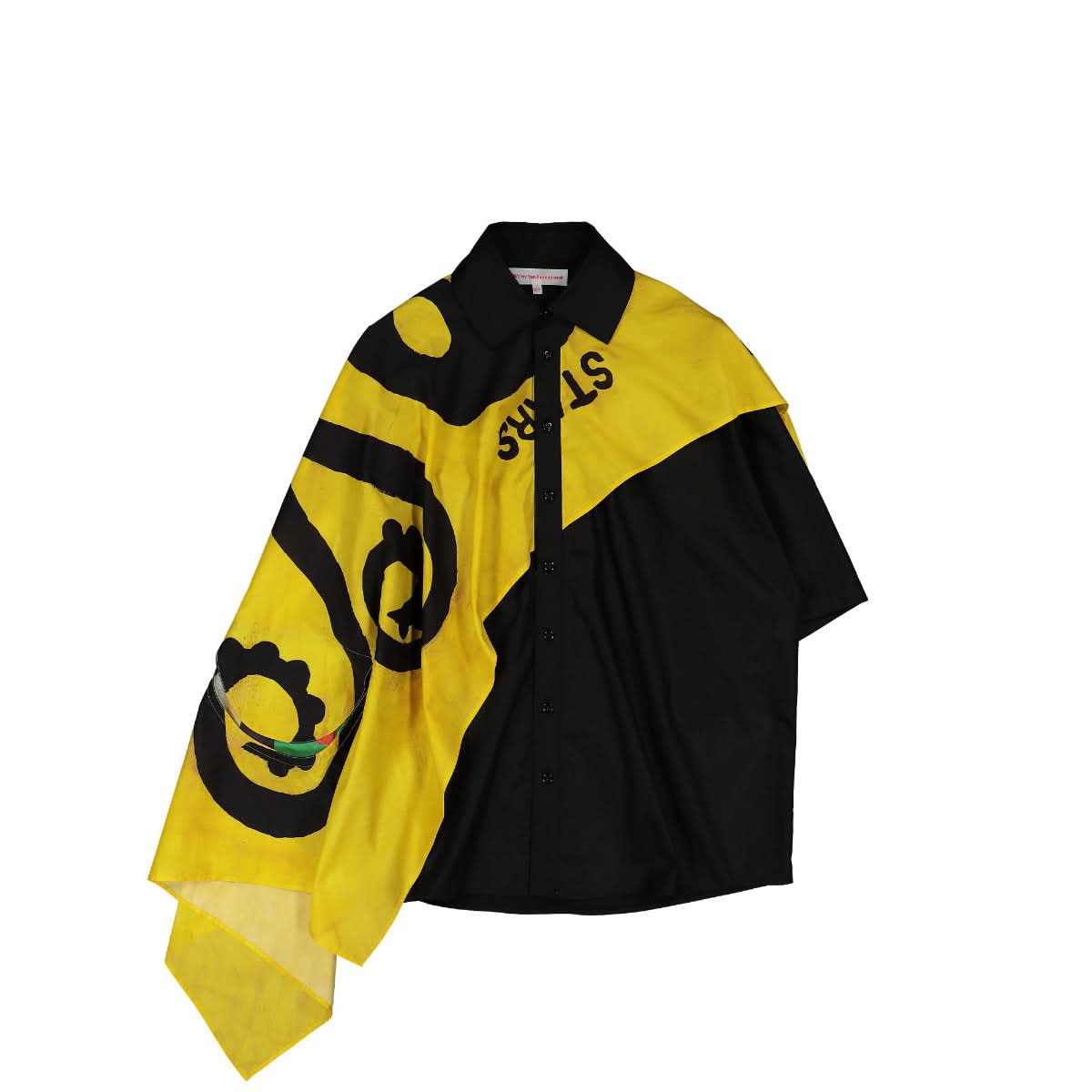 Walter Van Beirendonck Painting Shirt Oversized Black,Yellow Detail view 1 | Gate