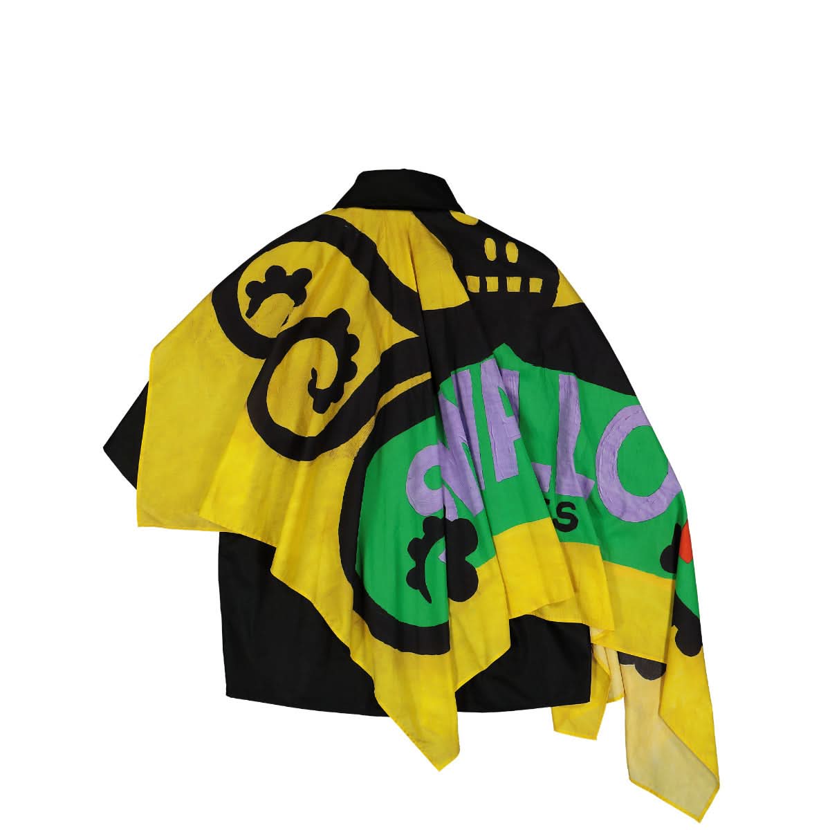Walter Van Beirendonck Painting Shirt Oversized Black,Yellow Detail view 2 | Gate