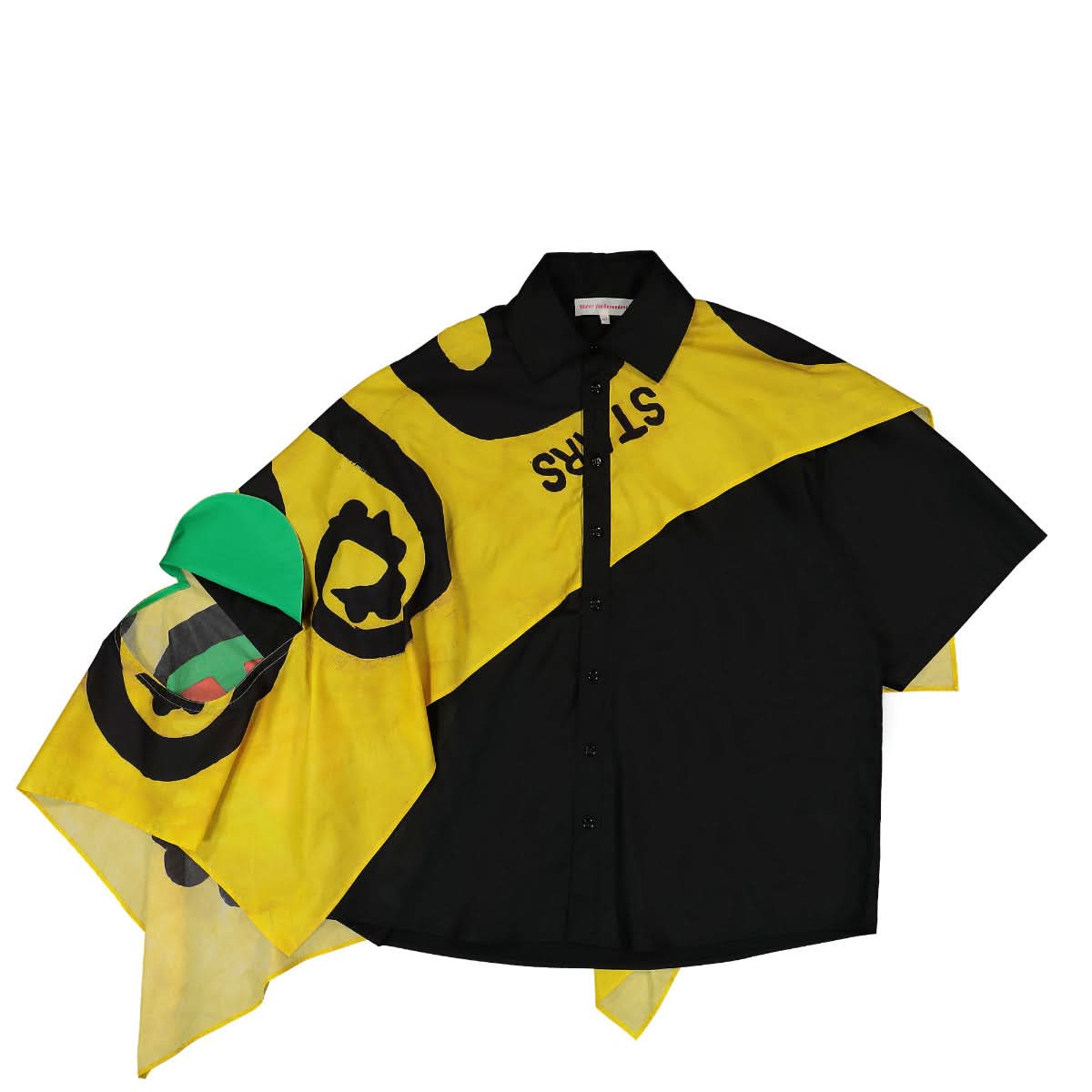Walter Van Beirendonck Painting Shirt Oversized Black,Yellow Detail view 4 | Gate