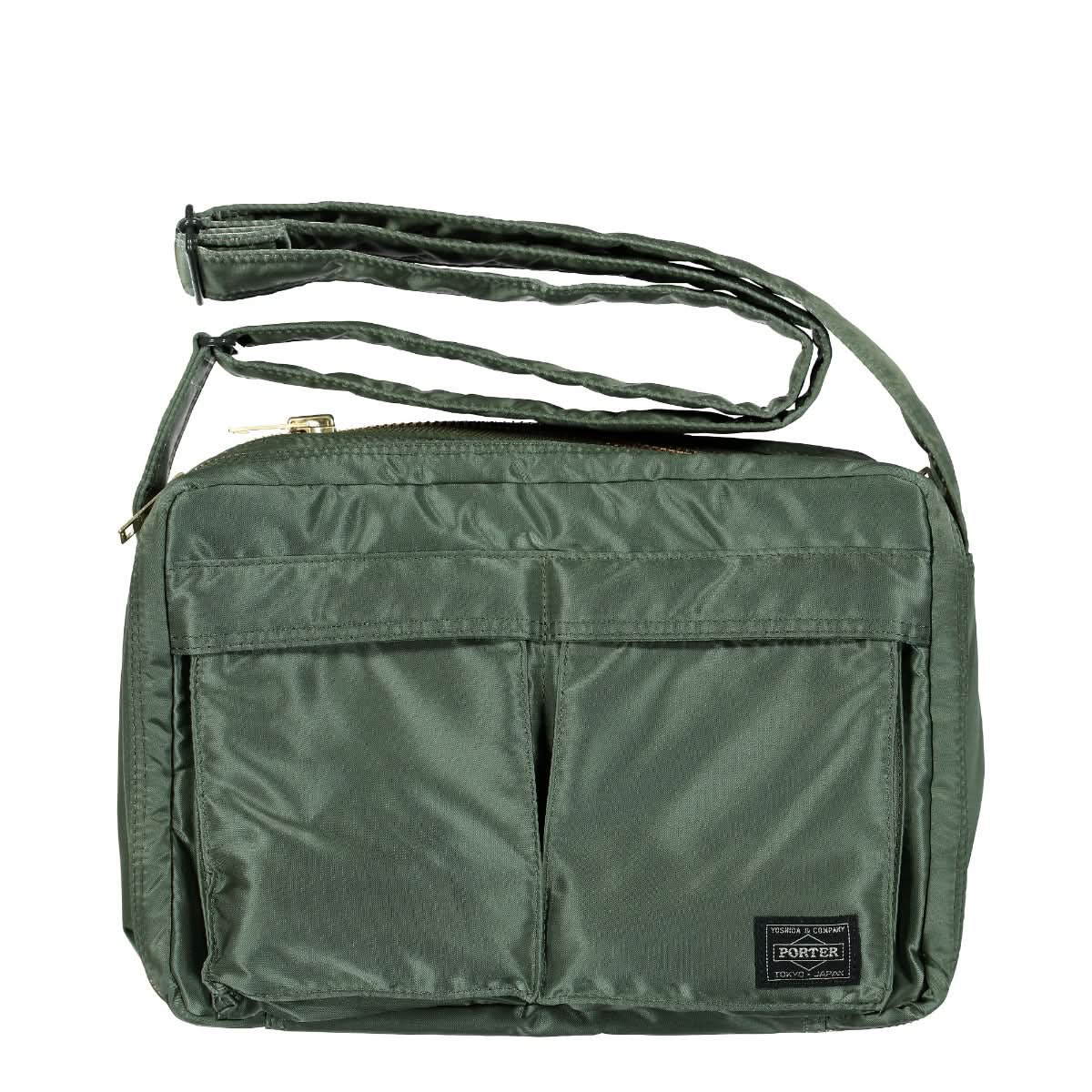 Porter-Yoshida & Co. Tanker Shoulder Bag L Green Detail view 1 | Gate