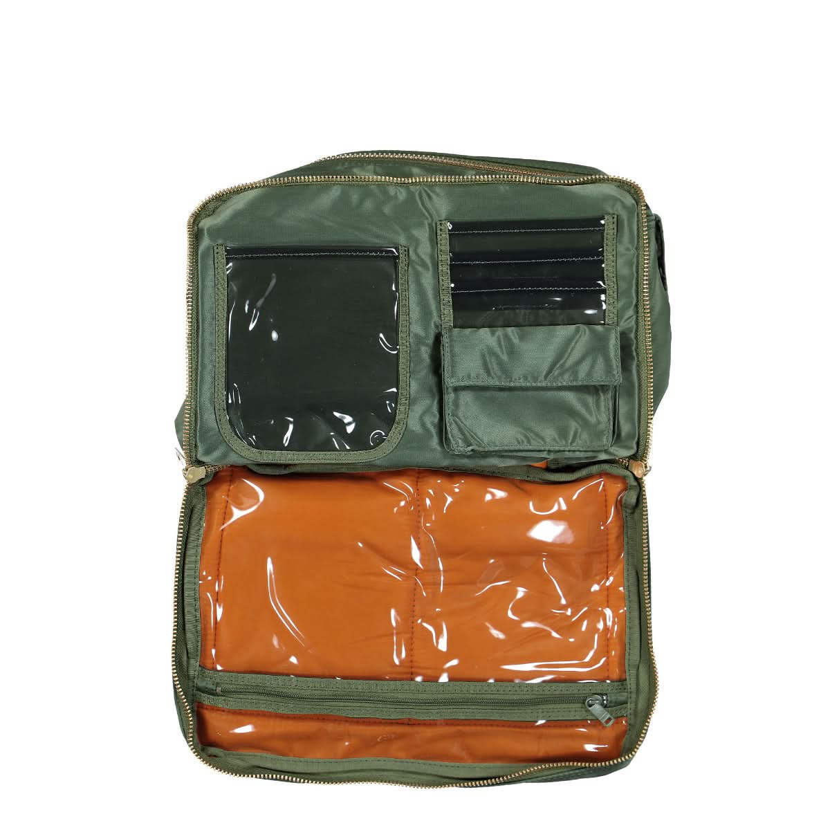 Porter-Yoshida & Co. Tanker Shoulder Bag L Green Detail view 5 | Gate