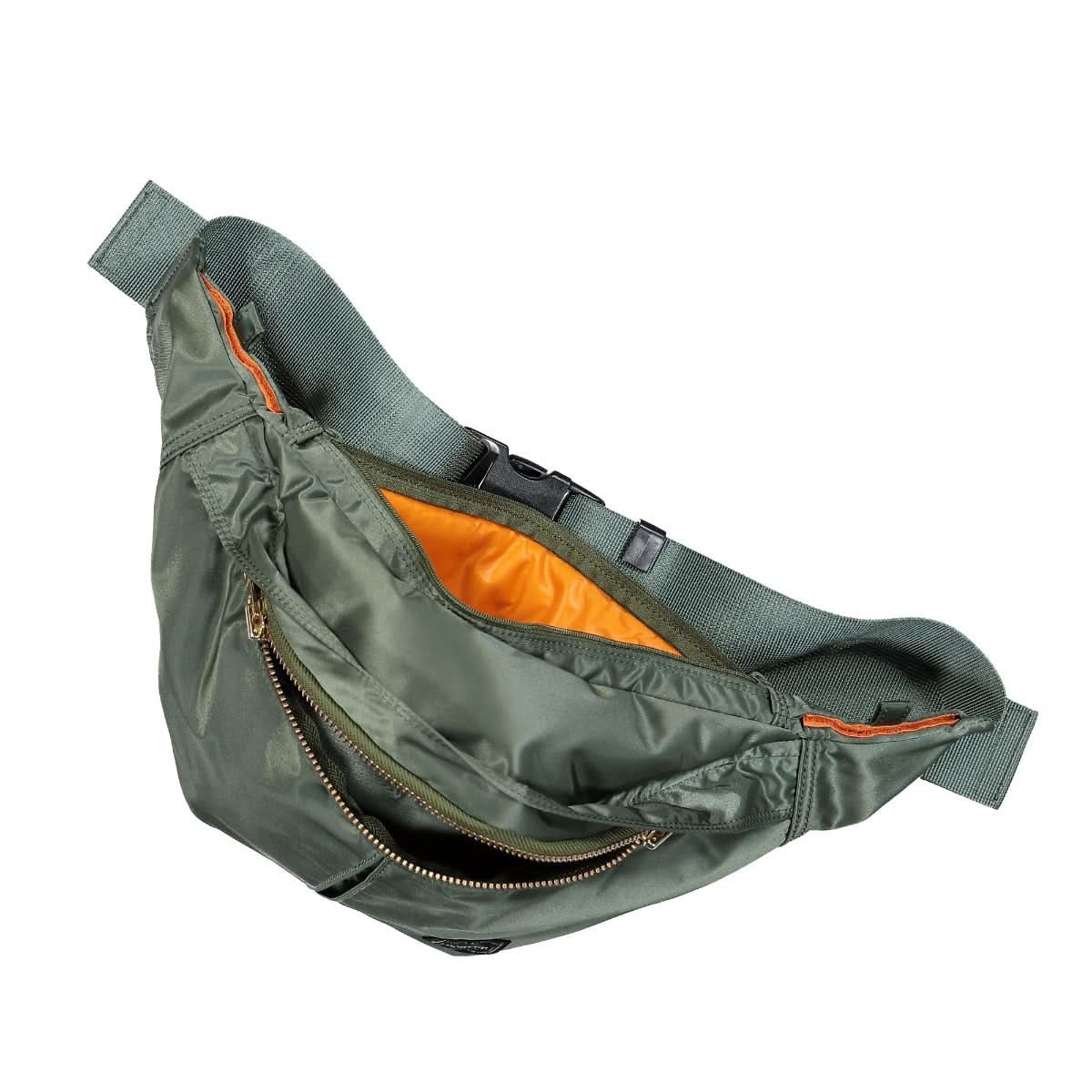 Porter-Yoshida & Co. Tanker Waist Bag L Green Detail view 3 | Gate