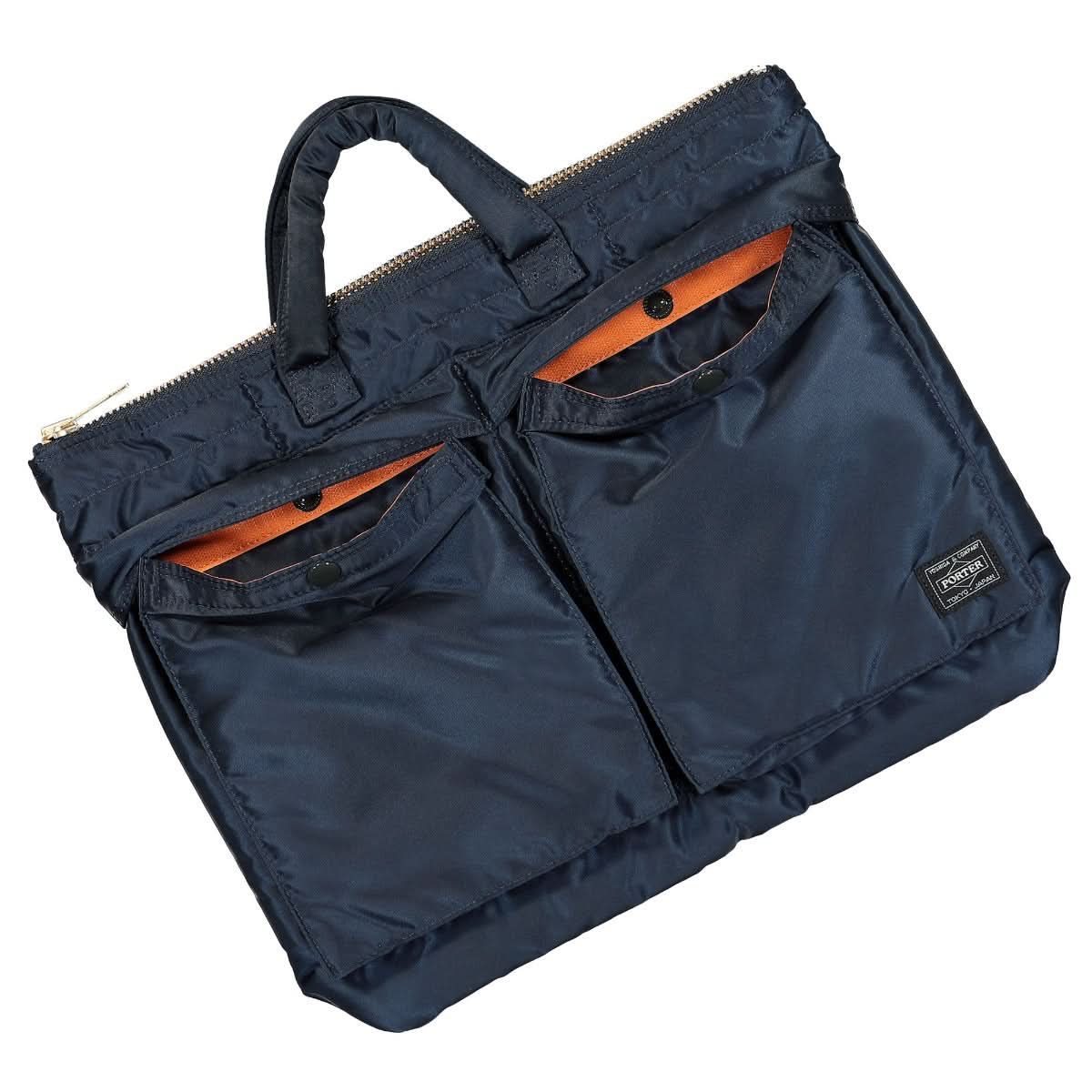 Porter-Yoshida & Co. Tanker Short Helmet Bag S Blue Detail view 3 | Gate